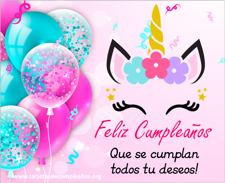 tarjetas de cumpleaños para niñas para imprimir